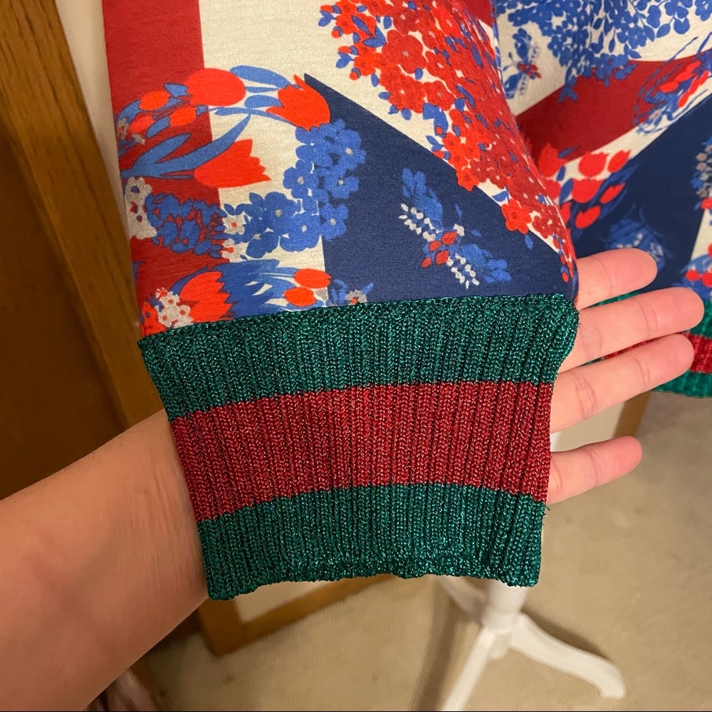 NWT Gucci floral print crewneck - Picture 3 of 11
